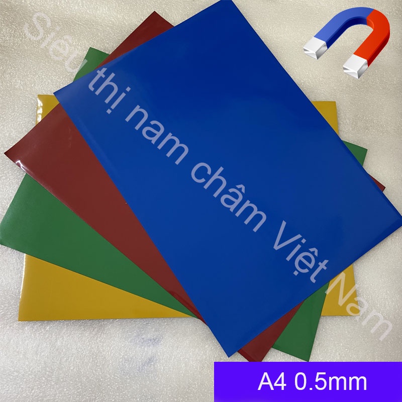 Nam Châm Lá Dẻo A4 nhiều màu