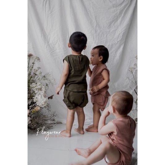 Bộ Playwear Ba Lỗ Macro &amp; Micro (Đồ Bộ Unisex)