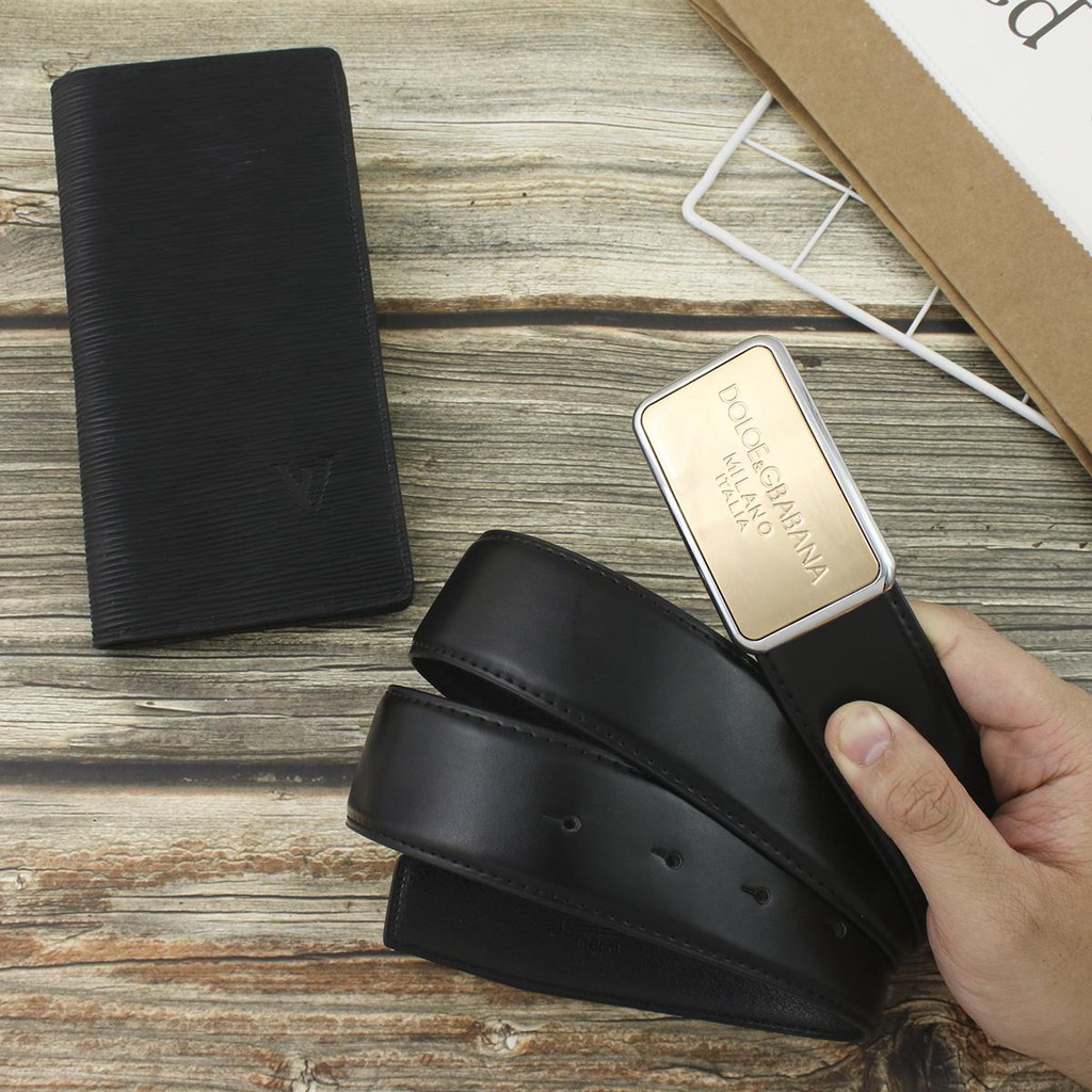 Thắt Lưng Da Dolce&Gabbana, Dây Lưng Da Bò, Đốt Không Cháy