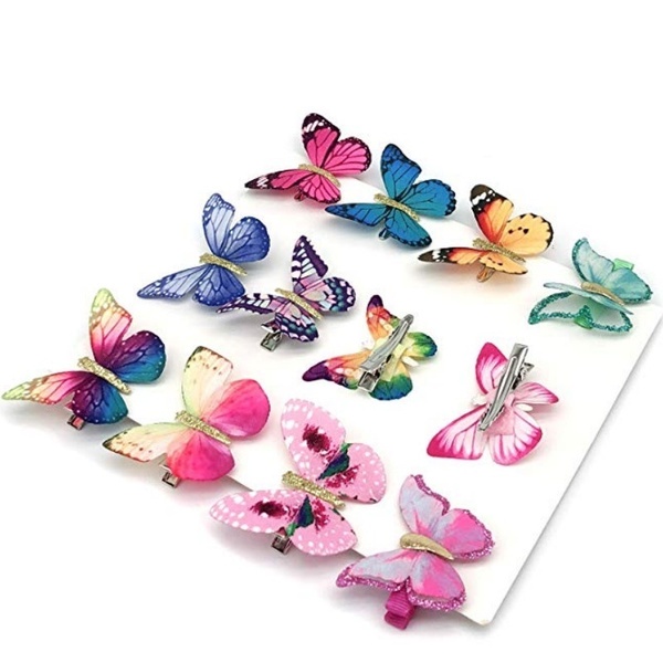 Set 5 Kẹp Tóc Hình Bướm Cho Cô Dâu