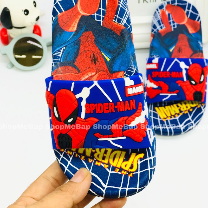 Dép lê người nhện 3D sắc nét loại cao cấp cho bé trai