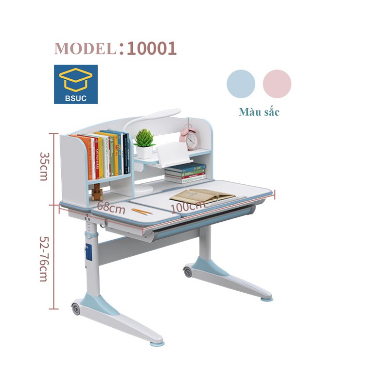 [ CHÍNH HÃNG ]  -  Bàn học chống gù mã DRZ-10001 dài 100cm dành cho trẻ em dễ lắp ráp bảo hành 24 tháng | BigBuy360 - bigbuy360.vn