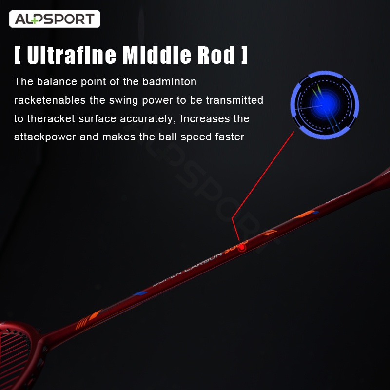 Vợt cầu lông ALPSPORT ALP GJ 10U 52g tối đa 35Lbs bằng sợi carbon siêu nhẹ