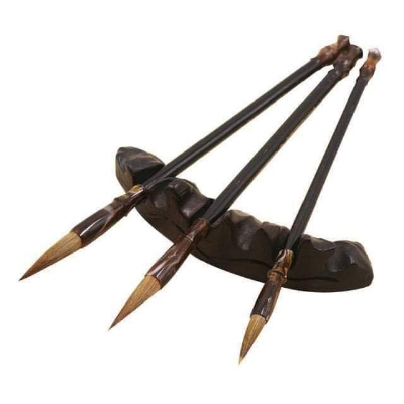 Danh Phẩm: tinh phẩm lang hàoLông bút: lông sóiCán bút：xà cừ.