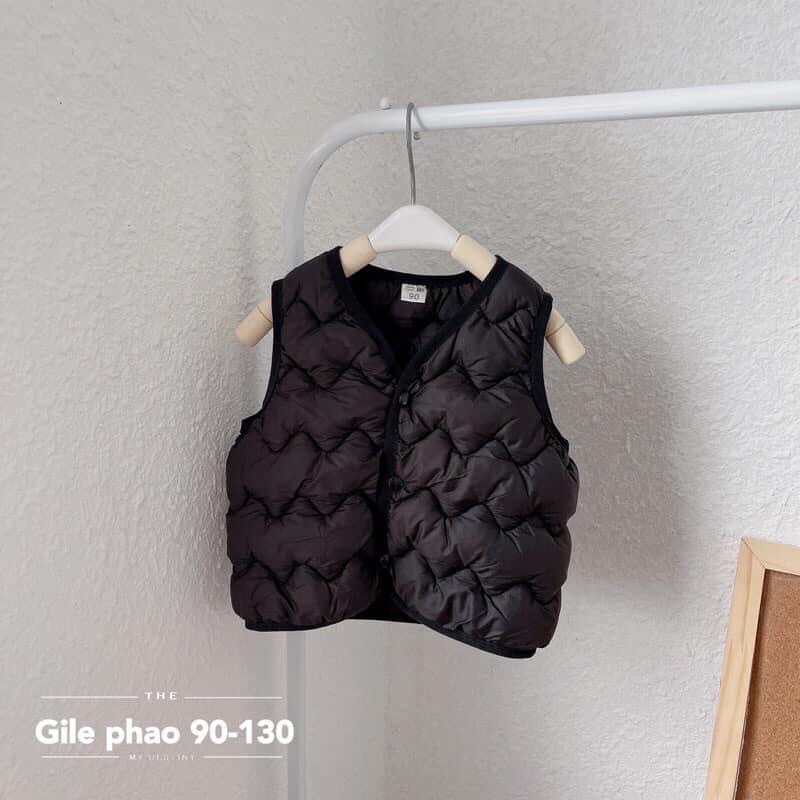 Áo gile phao trần ziczac cho bé