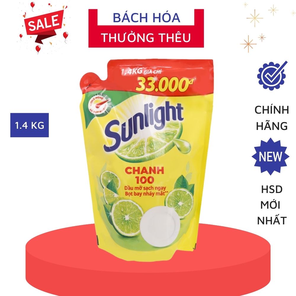 Nước rửa chén Sunlight Chanh túi 1.4kg