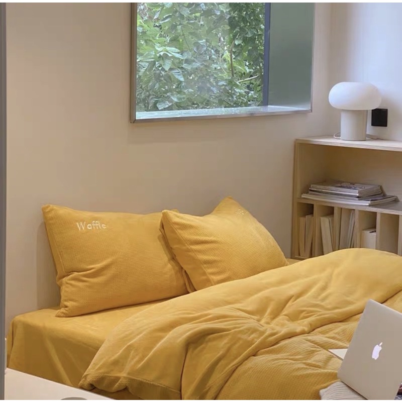 Set Bộ Vỏ Chăn Ga Gối Nỉ Nhung Tuyết Sữa Cao Cấp_shinbedding