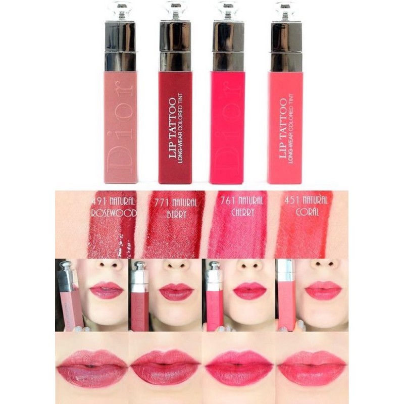 Son kem Dior Lip Tattoo 771 761 451 491 351