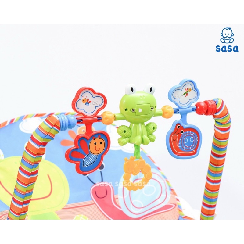 Ghế đưa em bé có đồ chơi Sasa