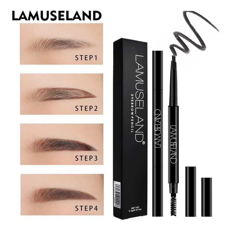 [Hàng chính hãng] Bút kẻ lông mày L18E01 lâu trôi thiết kế hai đầu tiện dụng 0.3g Lamuseland | BigBuy360 - bigbuy360.vn