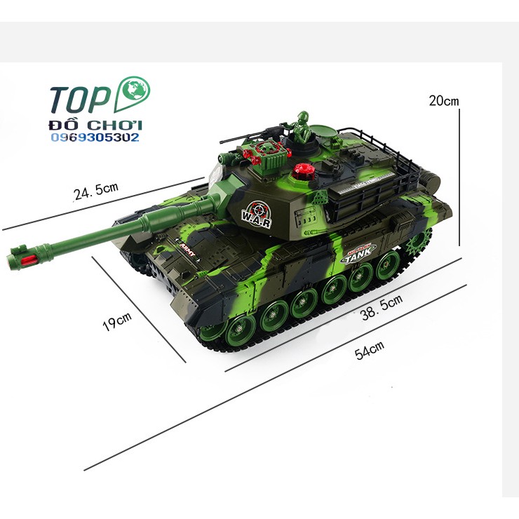 [SIÊU GIẢM GIÁ 49%] Xe Tăng Điều Khiển Từ Xa Size Lớn TANK WAR, Đồ bền cao và rất khỏe (Tặng pin đi kèm)