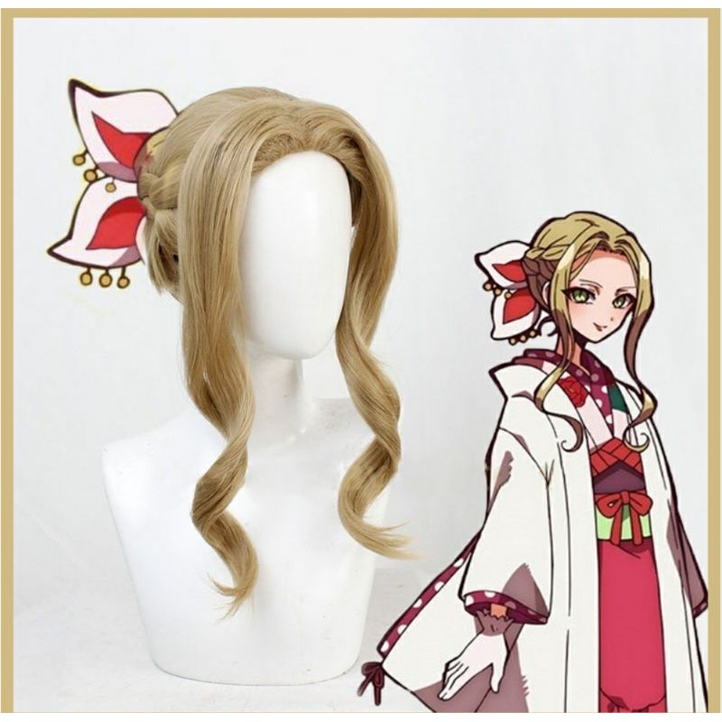 [Sẵn] Wig/tóc giả Yako - Hanako Toilet (tóc giả nguyên đầu vàng nâu trà) tại Miu Cosplay