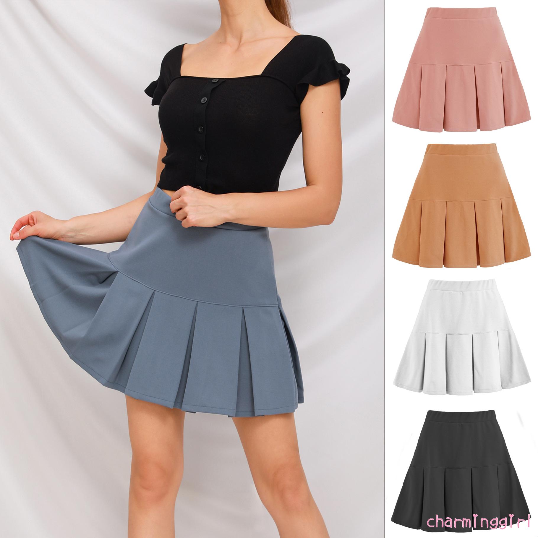 [Mã FAGREEN55 giảm 10% tối đa 30K đơn 99K] Chân Váy Chữ A Mini Lưng Thun Màu Trơn Thanh Lịch Cho Nữ | BigBuy360 - bigbuy360.vn