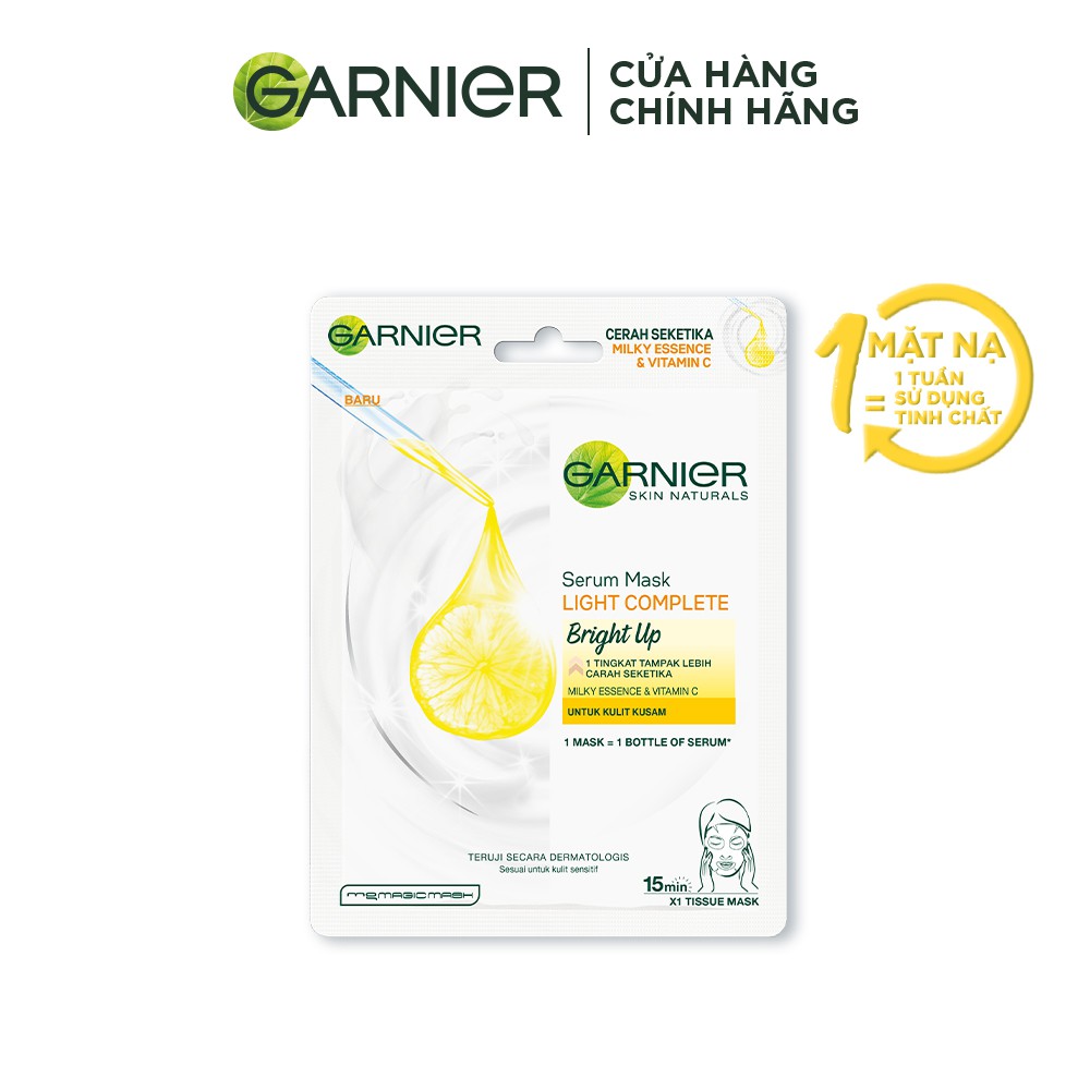 Mặt nạ tinh chất căng mướt da Garnier 28g | BigBuy360 - bigbuy360.vn