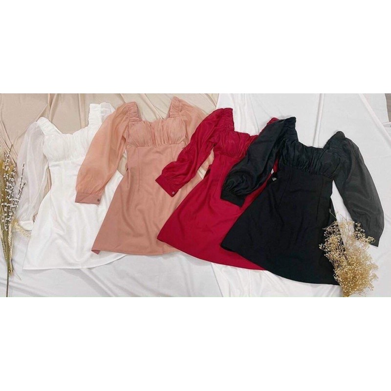 8066 đầm cổ u tay voan | BigBuy360 - bigbuy360.vn