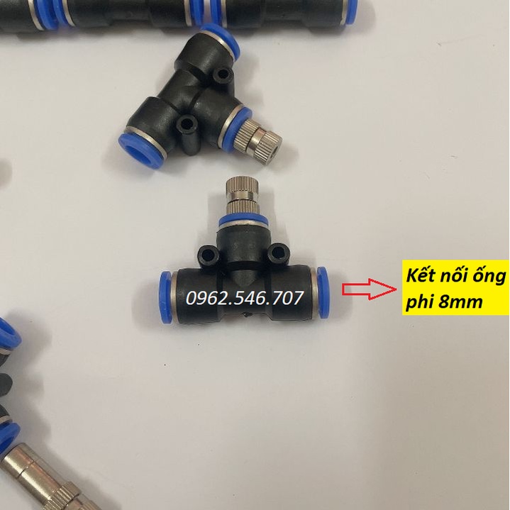 Combo 10 béc phun sương làm mát bằng inox số 2,3,4,6,8 tùy chọn