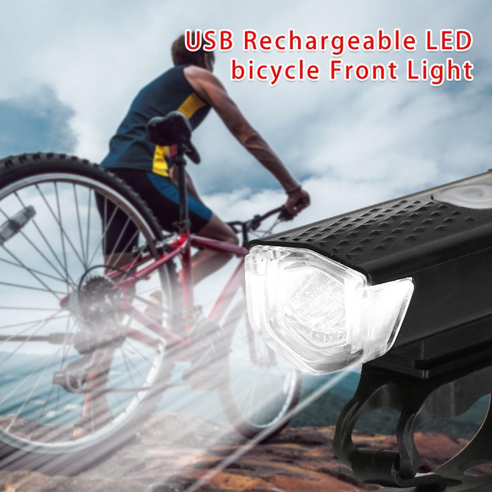 Đèn LED Sạc USB Chống Nước Gắn Phía Trước / Sau Xe Đạp