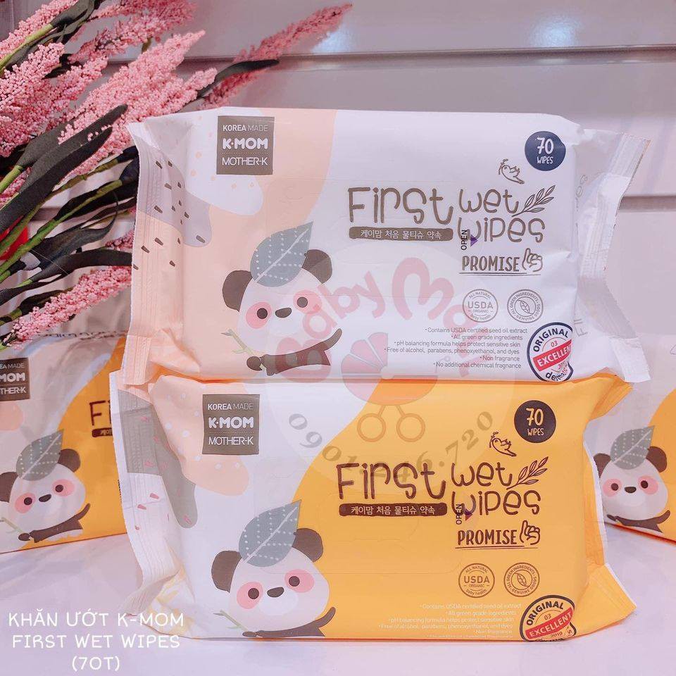 Khăn ướt cao cấp K-mom Hàn Quốc (70c)