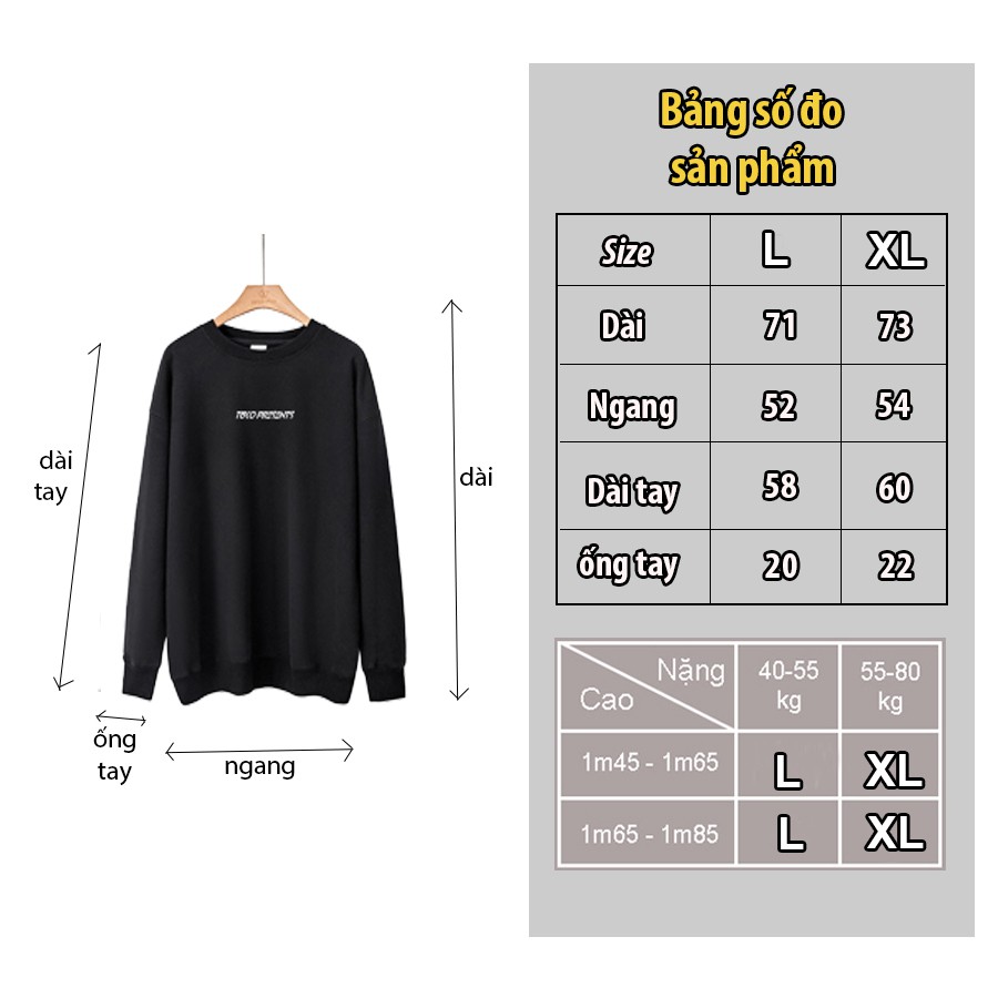 Áo SWEATER basic TUCO form rộng oversize unisex nam nữ nỉ dày dặn không xù local brand , áo dài tay nhiều màu