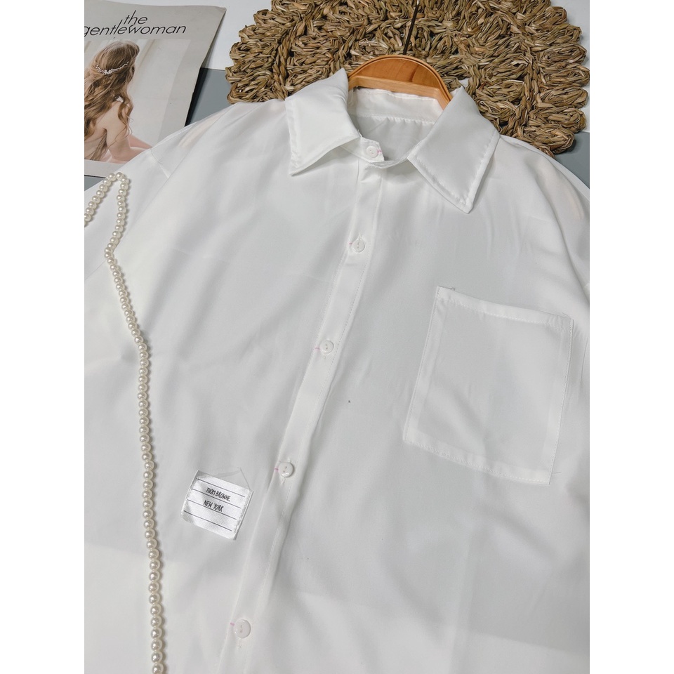 Áo Sơ mi cộc tay chạy rót cánh tay Áo nam nữ  siêu hót