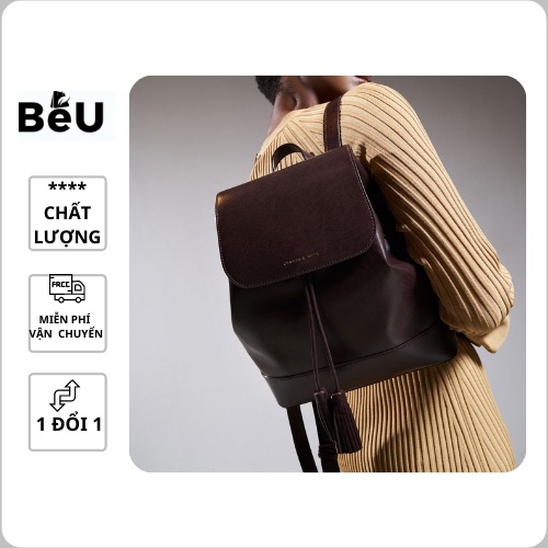 Balo nữ  đẹp du lịch CNK da mềm cao cấp thời trang cá tính dây rút tua rua size 30