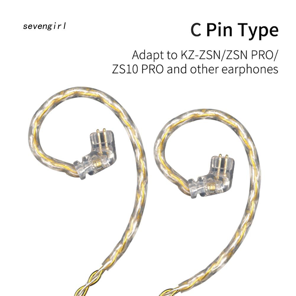 Cáp tai nghe sợi bện 200 lõi pin KZ B/C/MMCX cho ZSN/ZST/ZS10/AS10/ES3