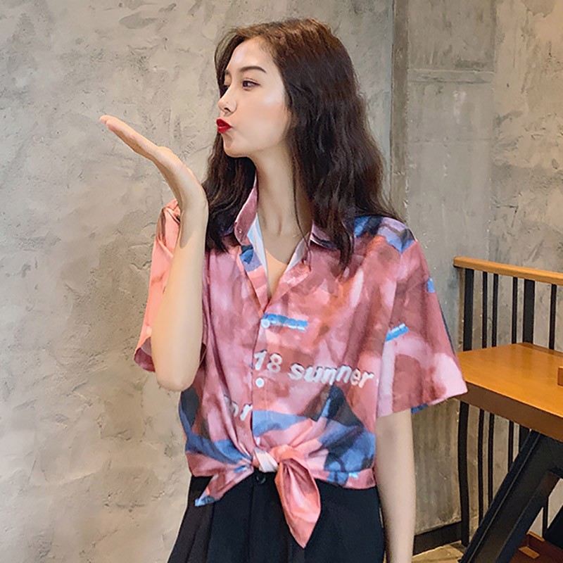 [Baywellfashion]Áo sơ mi voan ngắn tay phong cách trẻ trung sành điệu dành cho nữ | BigBuy360 - bigbuy360.vn