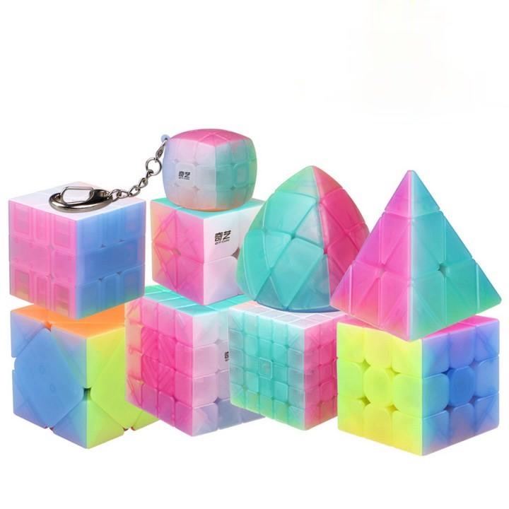 [Chính Hãng] Bộ Sưu Tập Rubik Jelly QiYi 2x2 3x3 4x4 Pyraminx Skewb Square-1 SQ1 Windmill Fisher Rub