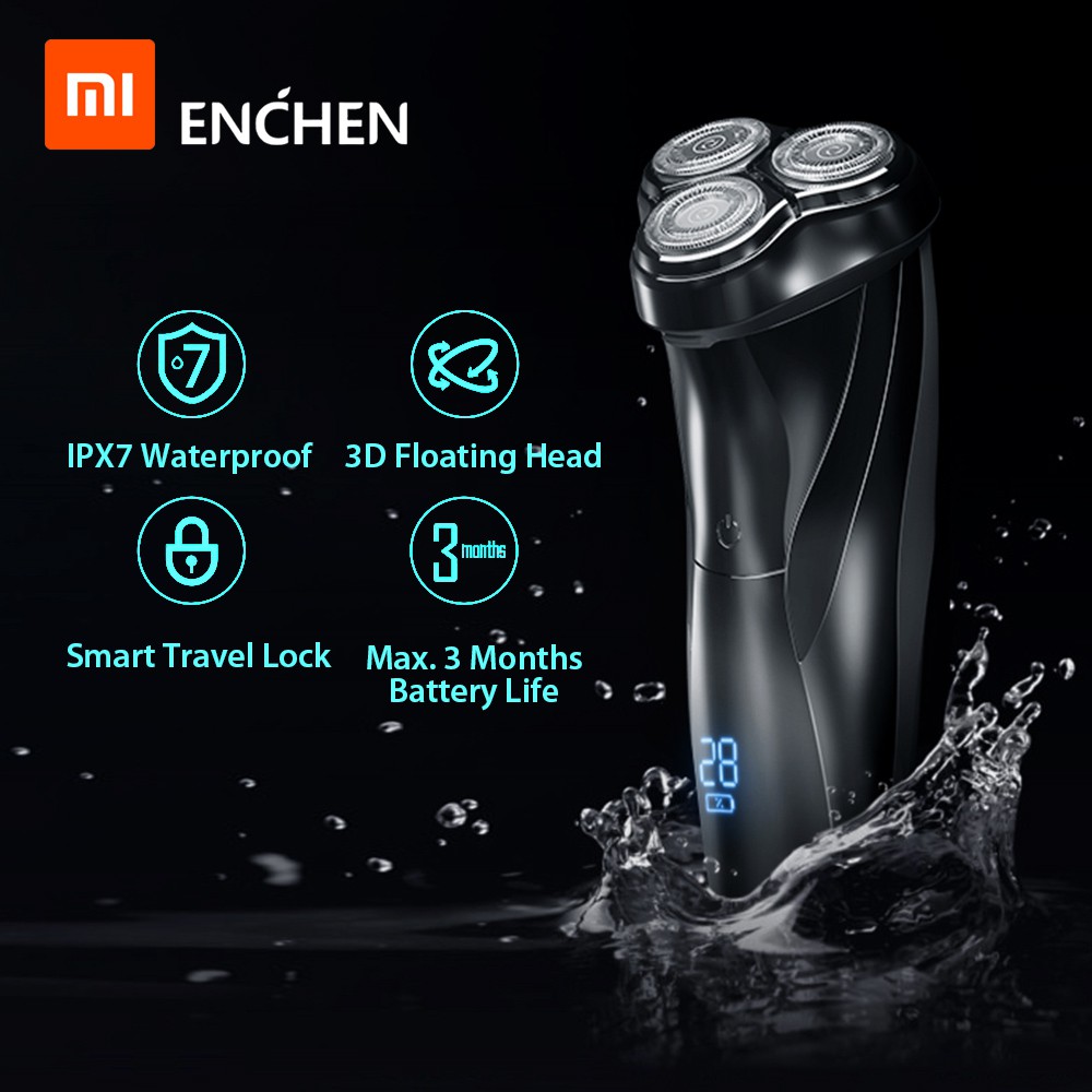 Máy Cạo Râu Xiaomi Youpin Enchen BlackStone 3 Electric Shaver 3D Blackstone3 Chống nước thế hệ 3