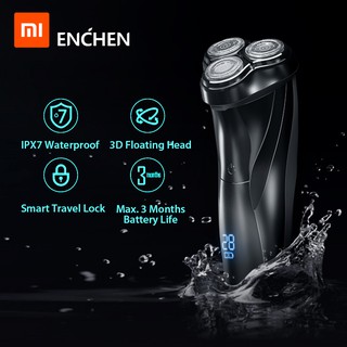 Xiaomi Enchen BlackStone 3 Electric Shaver 3D Triple Floating Blade Heads Shaving Razors Men Facial Beard Trimmer USB Re