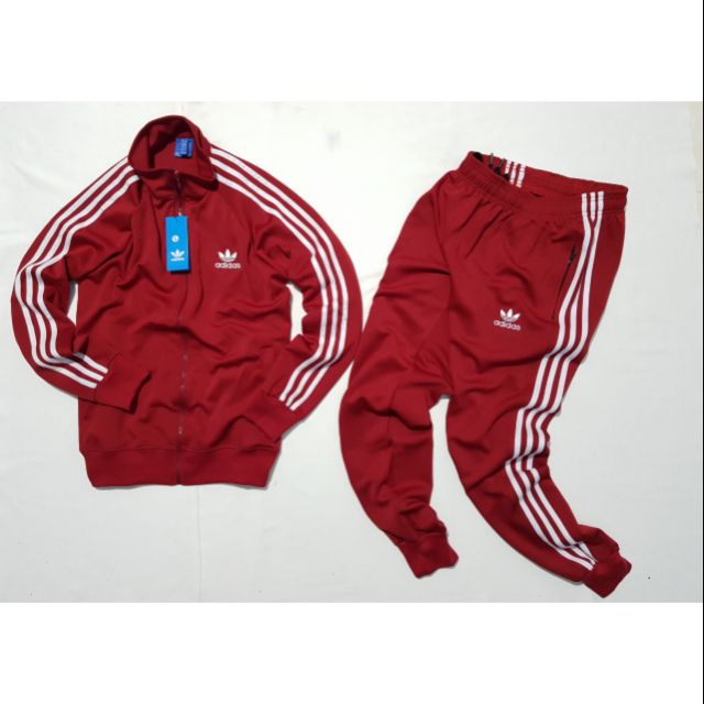 XIÊU RẺ Hình thật - Set Adidas 3 sọc áo khoác + quần jogger ống bo giá rẻ