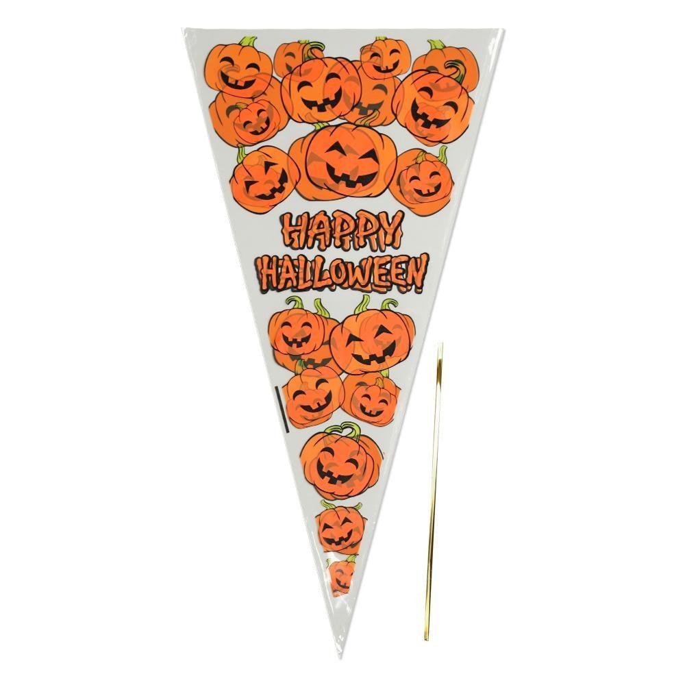 PINEVN Set 100 Túi Đựng Bắp Rang Bơ / Dơi / Bí Ngô Trong Suốt Trang Trí Tiệc Cưới