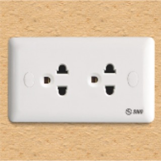Ổ cắm đôi dòng S19 Sino