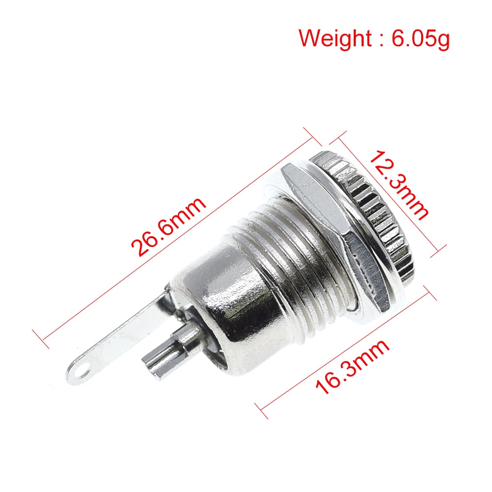 Đầu Kết Nối Jack Cắm Dc099 5.5x2.1mm Dc-099 11mm 5.5x2.5mm