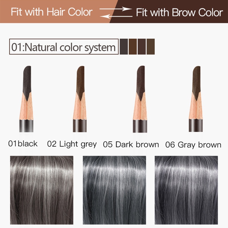 Bút Chì Kẻ Lông Mày Màu Sắc Mịn Màng Chống Mồ Hôi