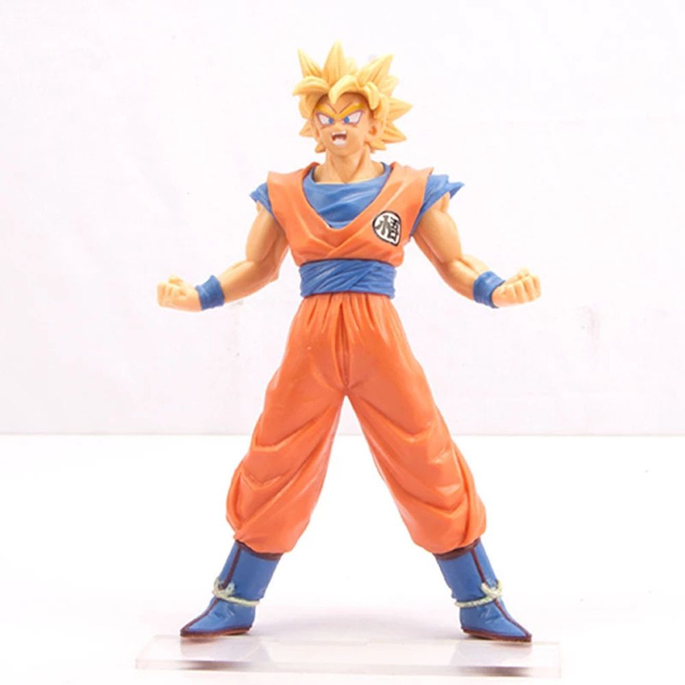 MENGXUAN Desktop Ornaments Super Saiya Figures Anime Figure Son Goku Figures Dragon Ball Figures Collection Model PVC Figure Brinquedo Toy Monkey King 6pcs/set Goku Jiren DBZ Model