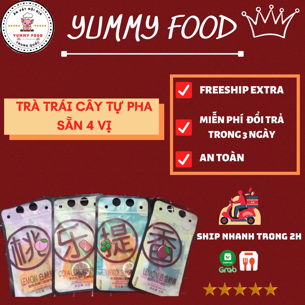 [ SIÊU RẺ ] Trà chanh túi zip siêu tiện lợi <3 Siêu ngon sẵn 4 vị | BigBuy360 - bigbuy360.vn