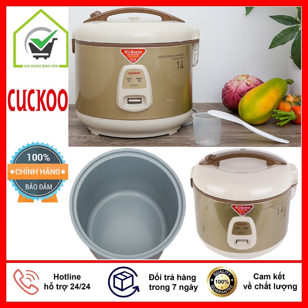 Nồi Cơm Điện CUCKOO 2,5 Lít CR 1413, Hàng Chính Hãng, An Toàn Bền Đẹp