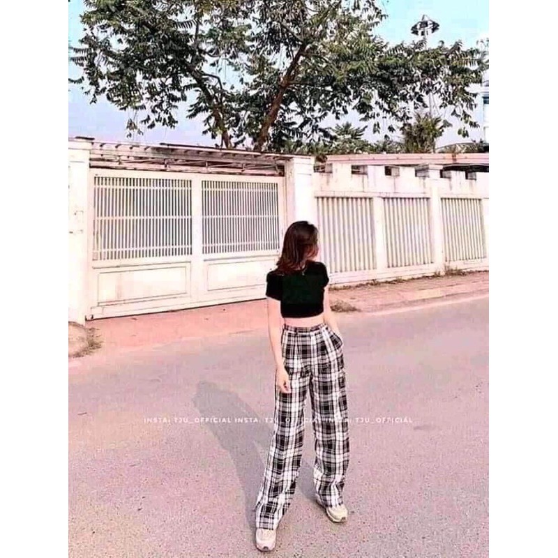 Áo Croptop (crt) trơn tay ngắn, cổ tròn cotton co dãn 4 chiều. | BigBuy360 - bigbuy360.vn