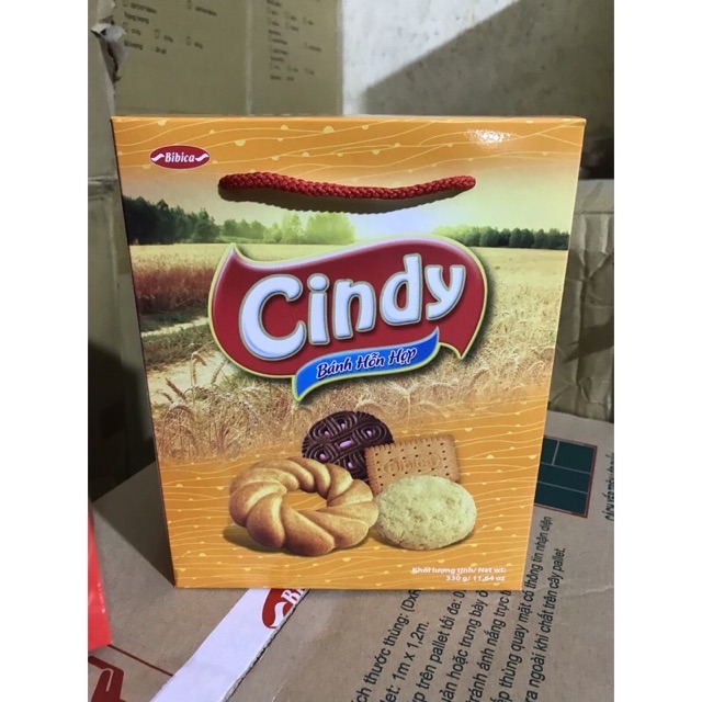 BÁNH CINDY HỘP GIẤY 330g kem quai xach _SP CHỈ BÁN TẾT