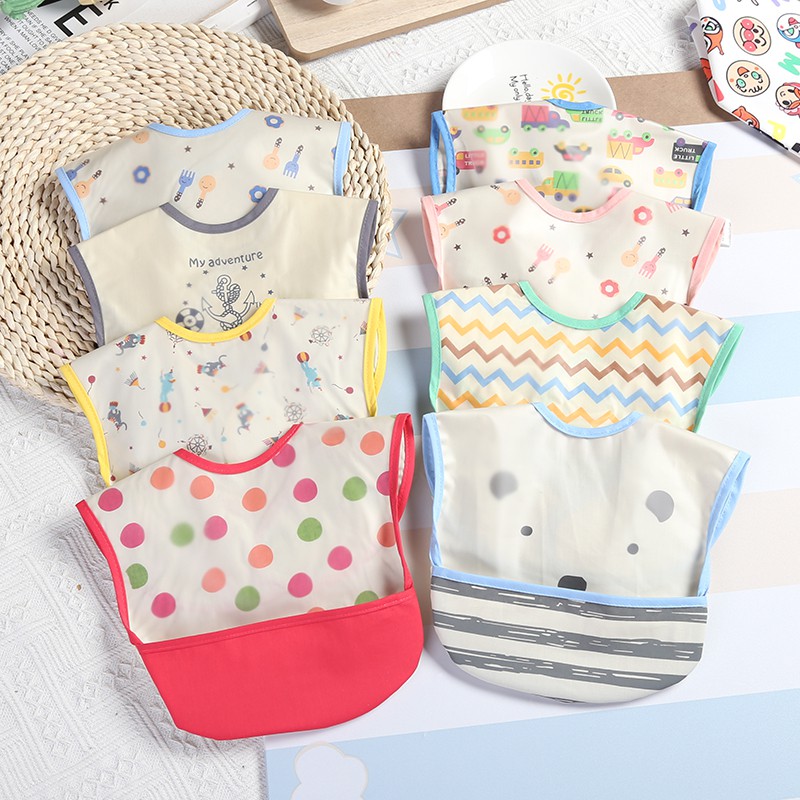 Yếm ăn dặm xuất nhật cho bé, yếm máng chống thấm - Tạp hóa mint