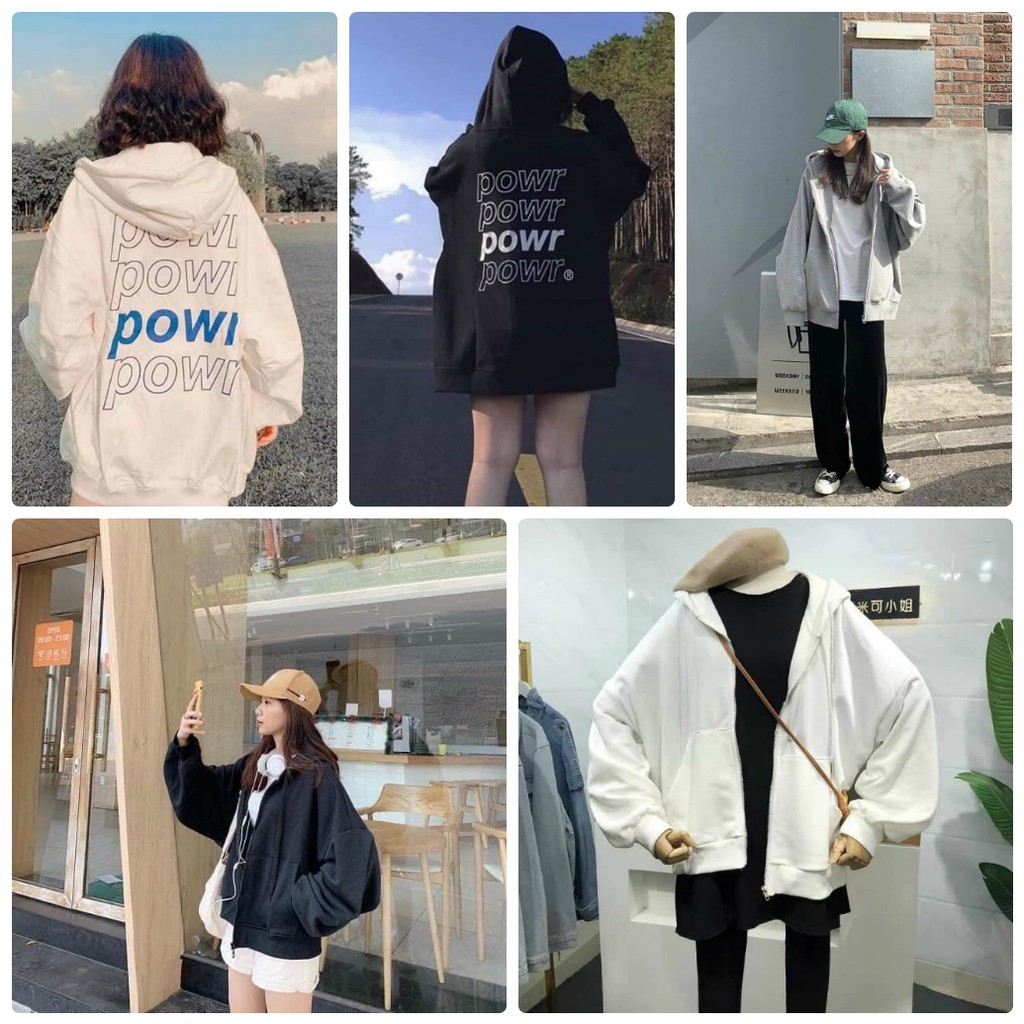 Áo khoác Hoodie trơn unisex chất nỉ cotton tàu siêu đẹp (có ảnh thật) Xưởng sỉ nguyễn hoa cực đẹp
