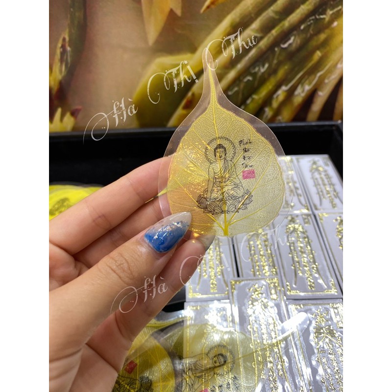 Lá Bồ Đề Vàng MAY MẮN - BÌNH AN - TÀI LỘC để ốp điện thoại, để ví tiền, để bàn làm việc,combo tài lộc | BigBuy360 - bigbuy360.vn