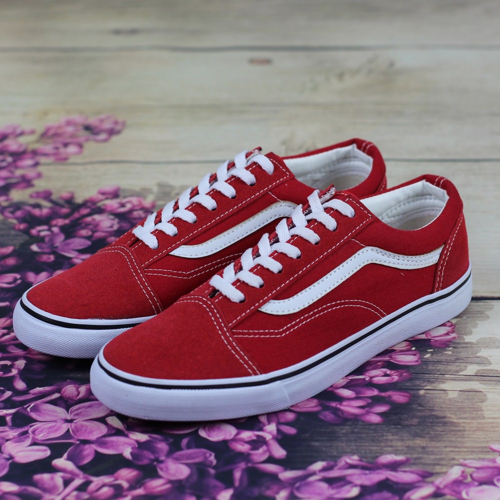Giày Sneaker  Nữ Vs Oldskool Phong Cách  Đỏ Tươi YTS