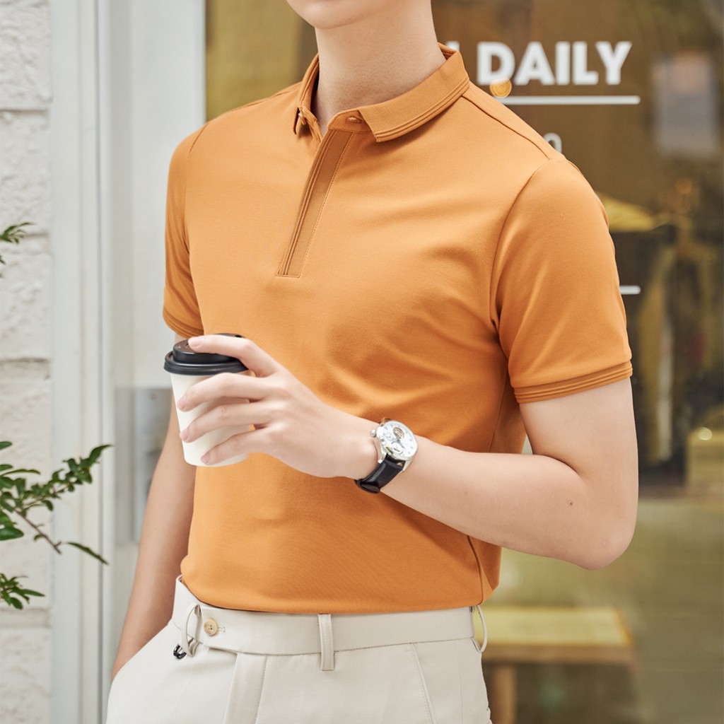 Áo Polo Công Sở Nam Đẹp Chính Hãng Local Brand TONY4MEN Chất Vải CVC Kiểu Dáng Basic Nhiều Màu 4010