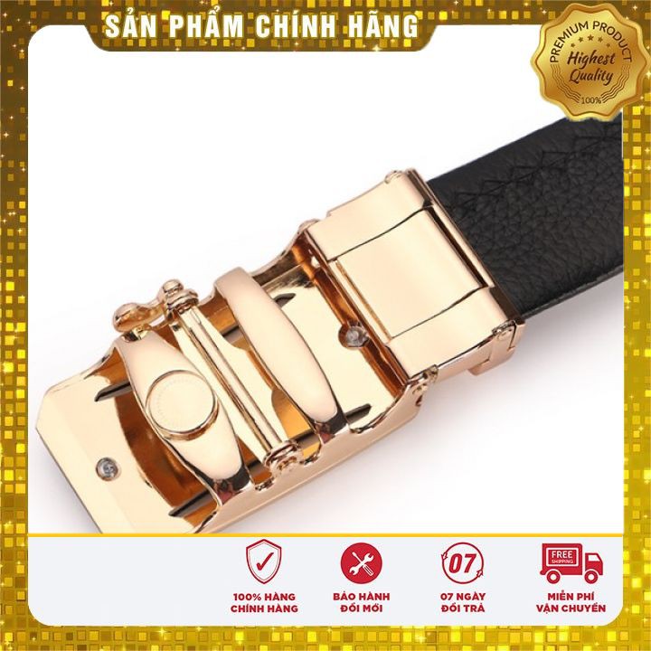 Thắt Lưng Da Nam Khóa Tự Động Cao Cấp Dây Nịt Nam Da ⚡ 𝐁𝐀̉𝐎 𝐇𝐀̀𝐍𝐇+𝐅𝐑𝐄𝐄𝐒𝐇𝐈𝐏 ⚡ Lịch Lãm Của Những Người Đàn Ông