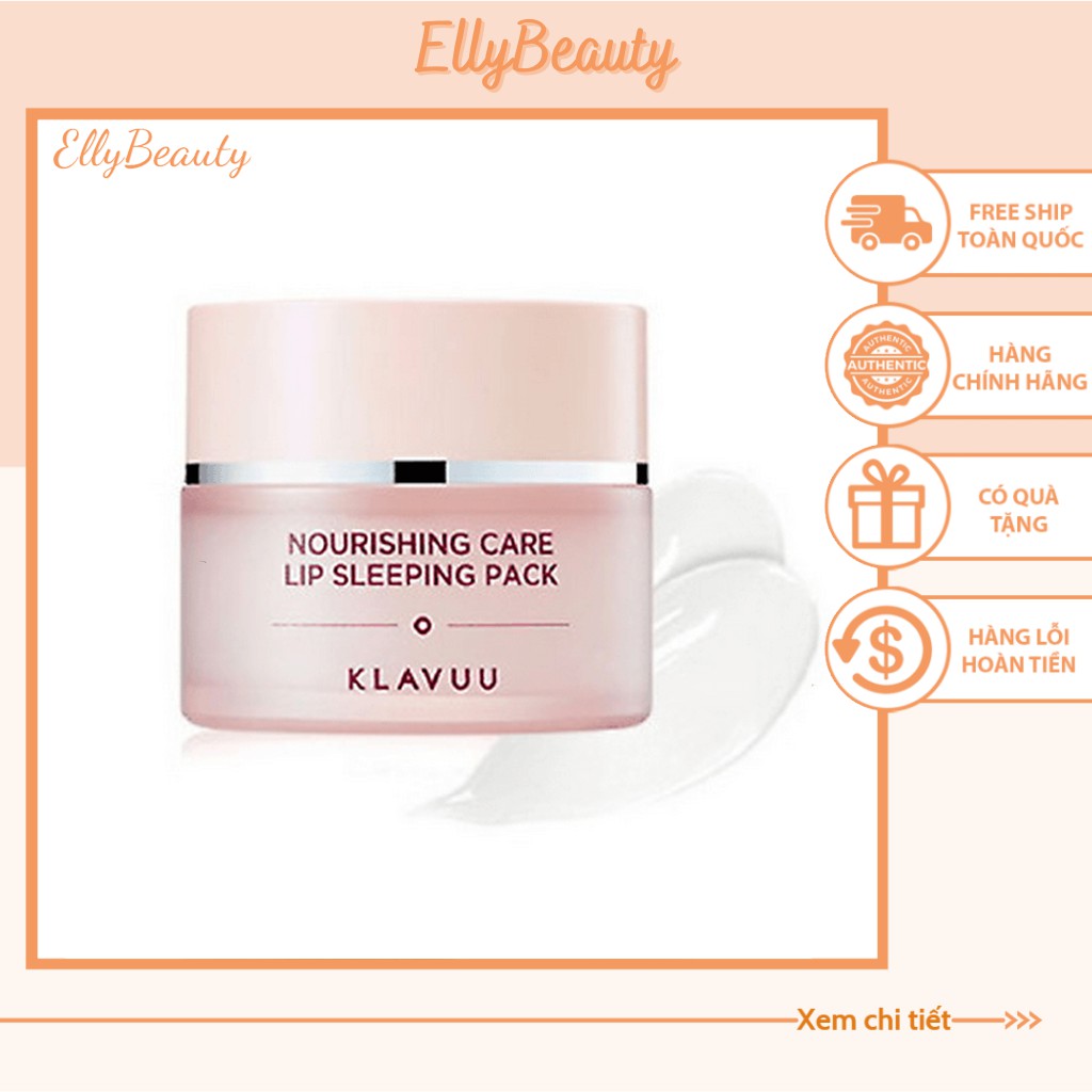 [Klavuu] Mặt nạ ngủ dưỡng môi Klavuu Nourishing Care Lip Sleeping Mask