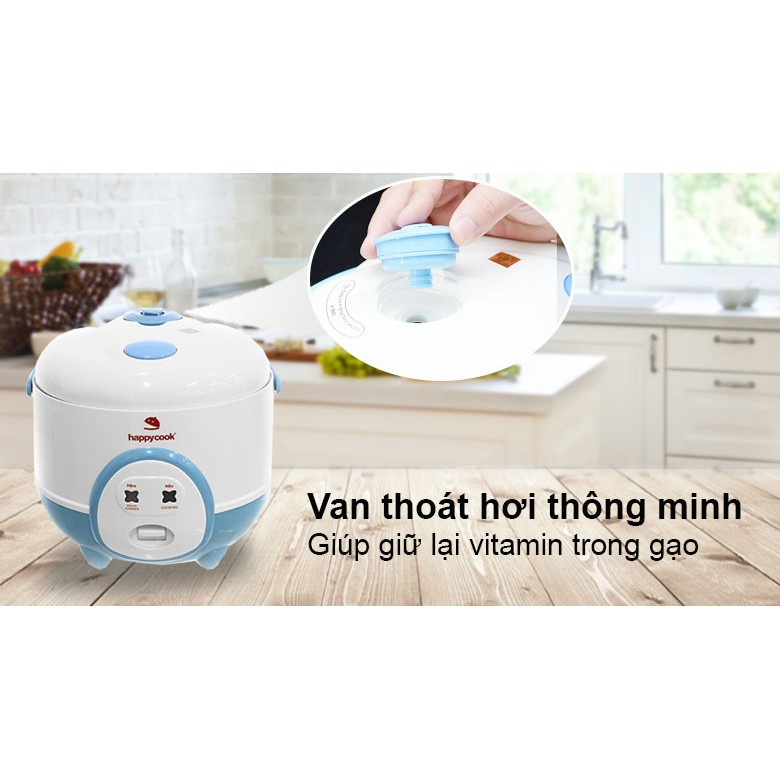 [Mã ELHADEV giảm 4% đơn 300K] Nồi Cơm Điện Happycook 0.6 lít HC-60