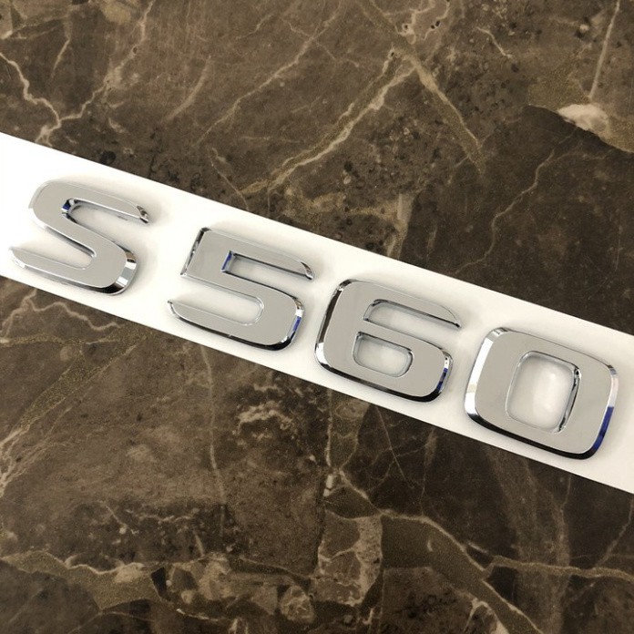 Sản Phẩm Decal tem chữ S560 dán đuôi xe ô tô Maybach .