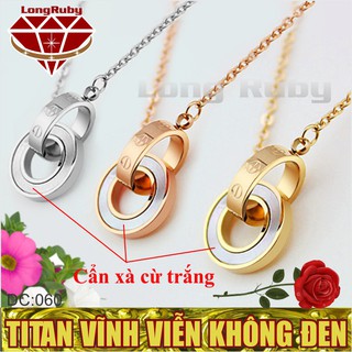 Dây chuyền Titan nữ cẩn xà cừ sang trọng | Vòng cổ nữ quý phái đẹp Dc060